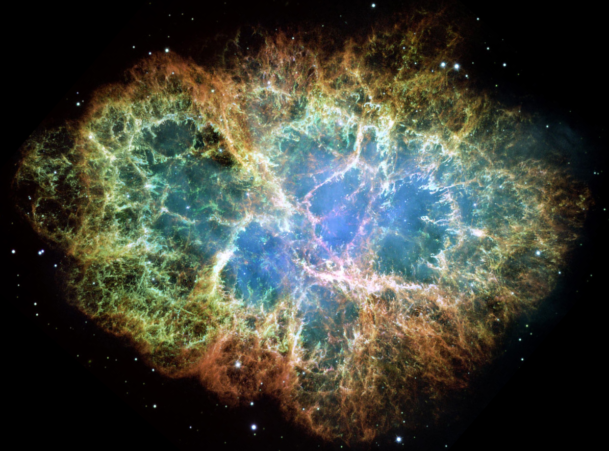 crab nebula, tuned to look like brain activity